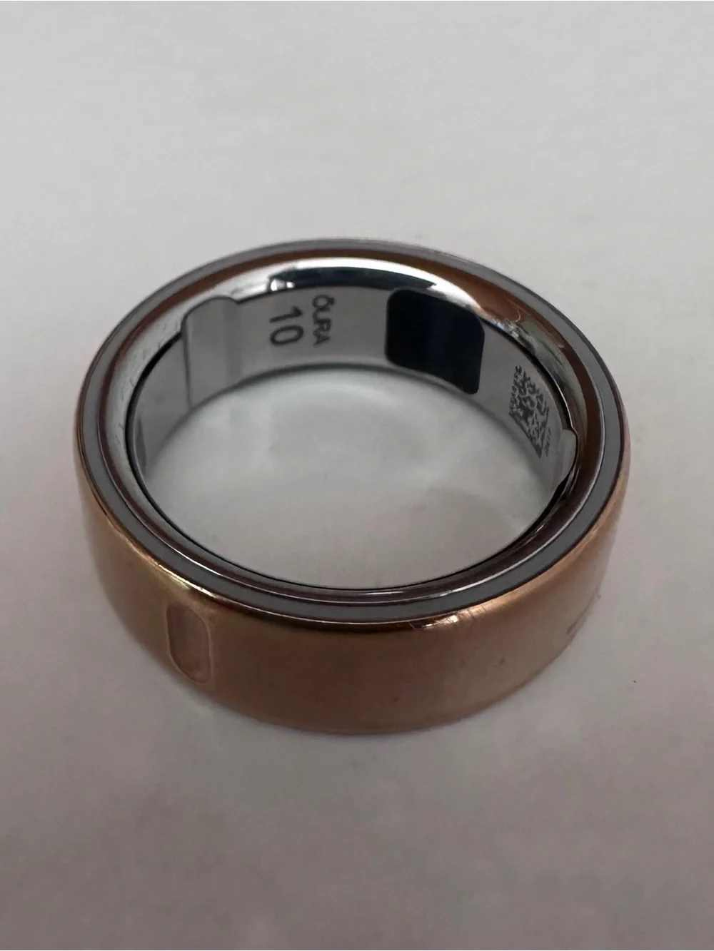 Oura Rose Copper Smart Ring with Polished Inner Band